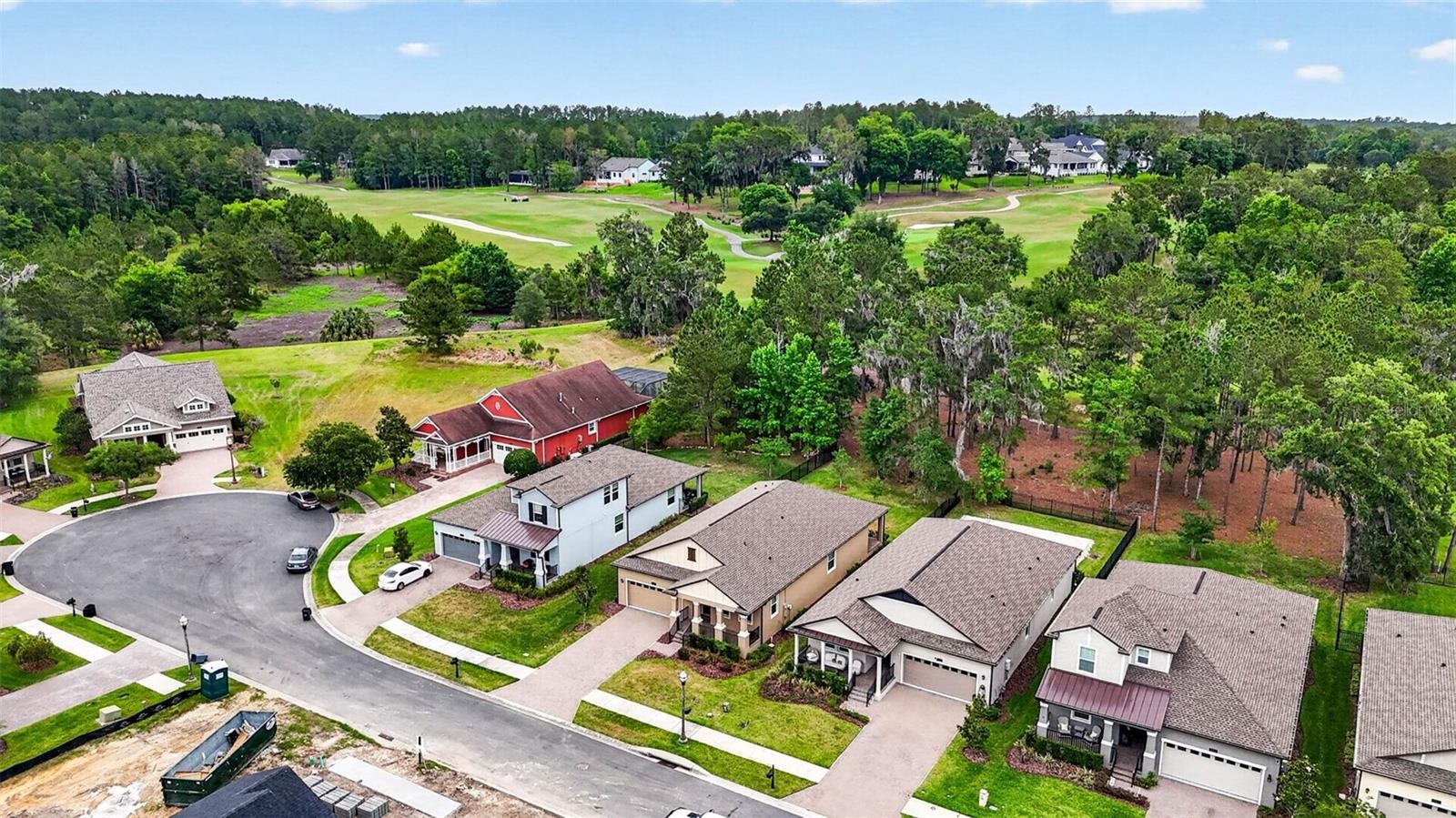 Aerial view of homes in Southern Hills Plantation, Brooksville FL