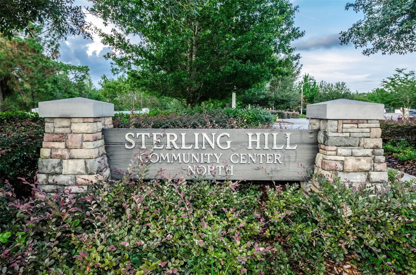 Sterling Hill community entrance sign in Spring Hill, Florida