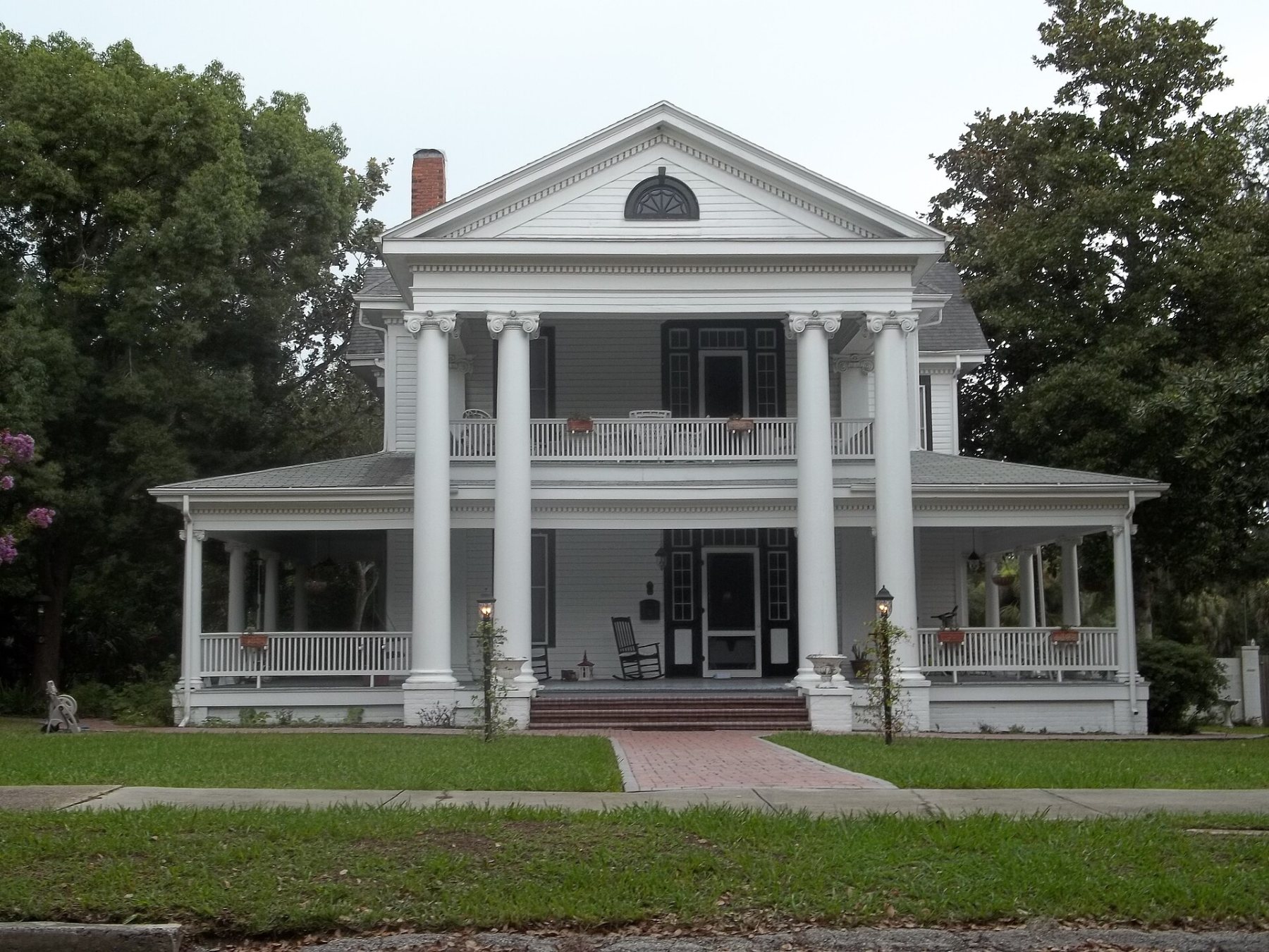 Classic columned home in historic Brooksville, Florida