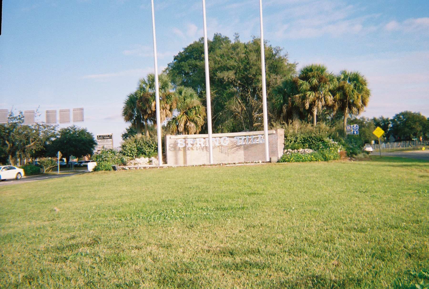 Spring Hill, Florida gateway sign on US 19